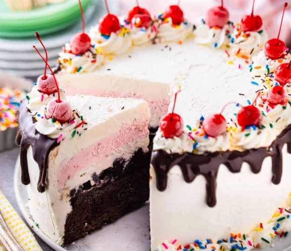 no bake ice cream cake