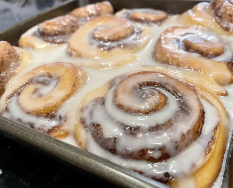 baking cinnamon rolls