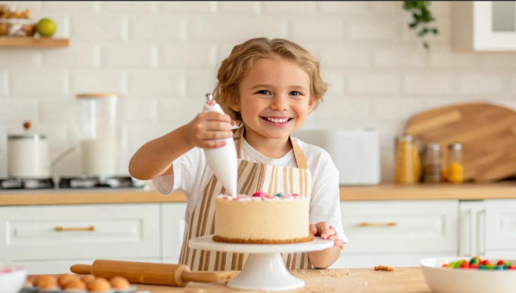 kids baking with 5 ingredients