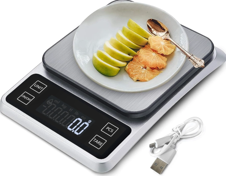 rechargeable kitchen scale with app