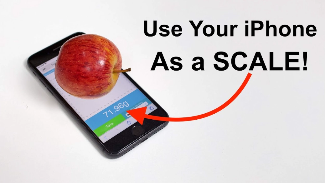 use smartphone as scale