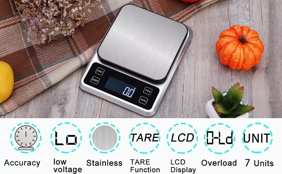 digital kitchen scale rechargeable