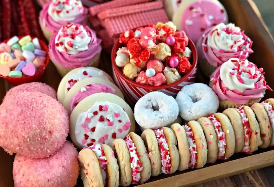 Valentine's Day dessert bar
