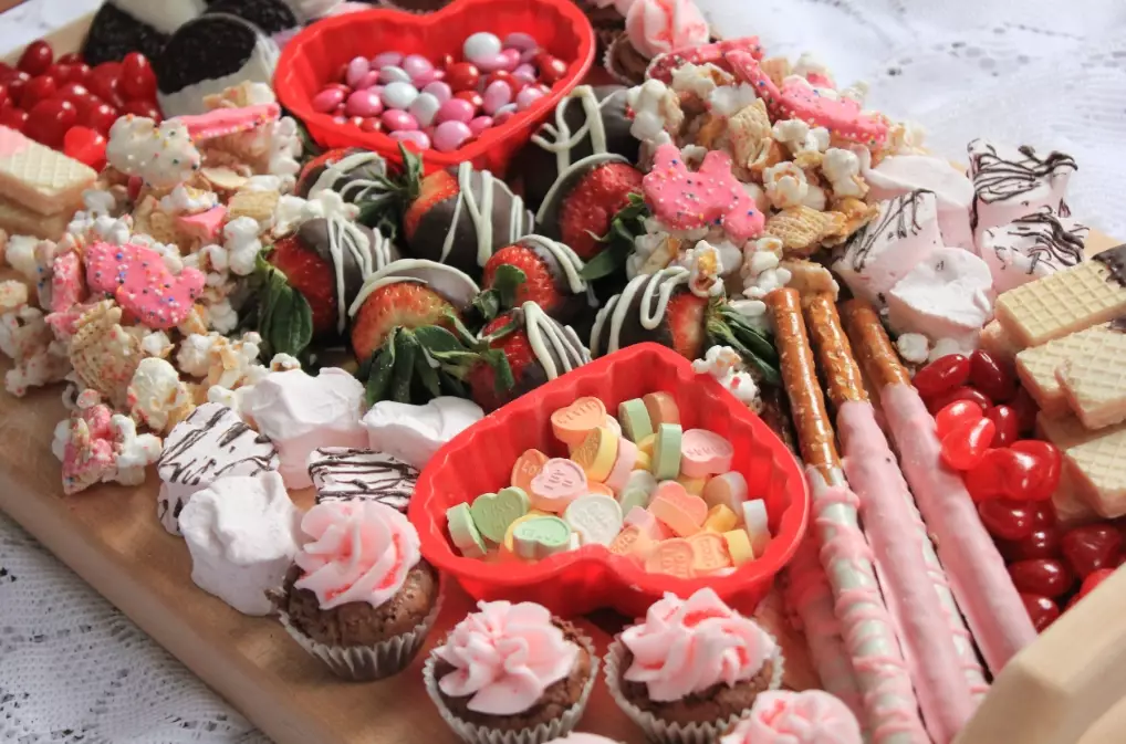 Valentine's Day dessert bar